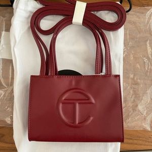 Telfar mini Oxblood